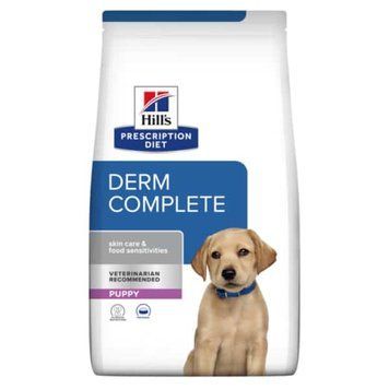 Сухий корм для цуценят Hill's PRESCRIPTION DIET Derm Complete при харчовій алергії та атопічному дерматиті, з рисом та яйцем, 1,5 кг 607779BAR фото