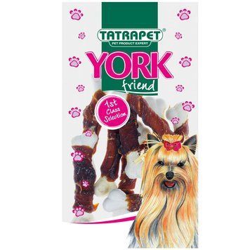 Ласощі для собак York, кальцієві кісточки з качкою 50г 446.83PI фото