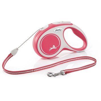 Рулетка FLEXI New Comfort Cord XS, 3м, до 8кг, шнур, червона C5055644PI фото