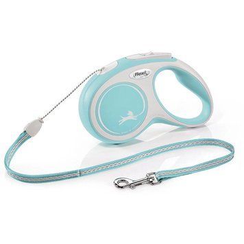 Рулетка FLEXI New Comfort Cord XS, 3м, до 8кг, шнур, голуба C5055890PI фото