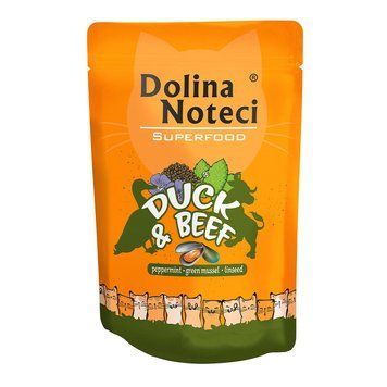 Пауч Dolina Noteci Superfood для котів з качкою і яловичиною,85 гр DN 85 (760)PI фото