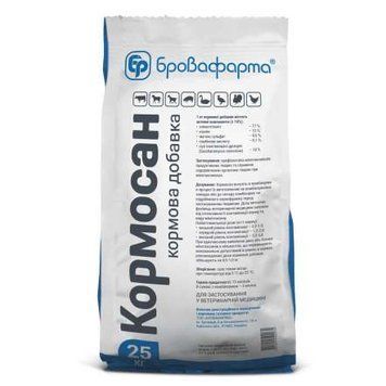 Кормова добавка Бровафарма Кормосан профілактика мікотоксикозів 25 кг BRO50297VS фото