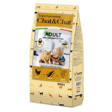 Сухой корм Gheda Expert Premium ChatChat для котов с курицей и горохом 900 г GDA60774VS фото