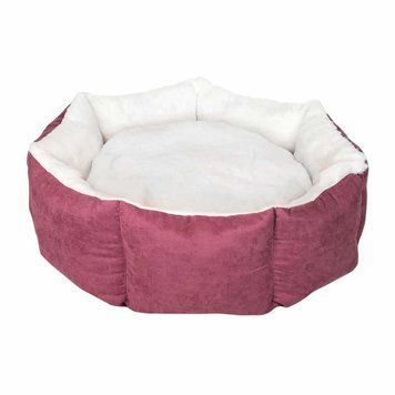 Лежак для тварини CUPCAKE ,круглий (марсала/беж) 80 см, 25кг L VR03//3374PI фото
