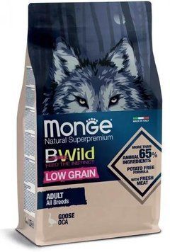 Корм для собак Bwild Dog Low Grain м'ясо гуся 15 кг 70056045MG фото