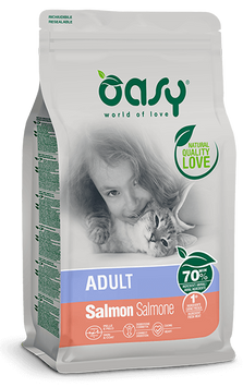 Сухий корм для котів OASY CAT LIFESTAGE Adult лосось 18 кг 3017349367OA фото