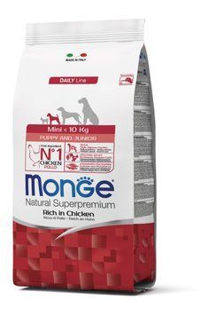 Корм для собак Monge Dog Mini Puppy Junior курка з рисом 15 кг 70006101MG фото