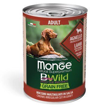 Корм для собак Bwild Dog Wet Grain Adult ягня гарбуз цукіні 0.4 кг 70012614MG фото