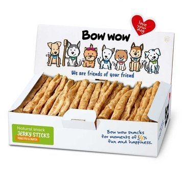 Ласощі для собак "Bow wow" палички з м'ясом птиці та юки 50шт/уп BW310PI фото