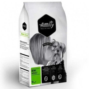 Корм для собак AMITY Mini Adult, для дрібних порід, з куркою та ягнятком, 10 KG (220) 153    MINI 10KGPI фото