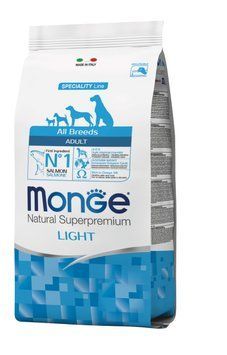 Корм для собак Monge Dog All breeds Adult Light лосось 15 кг 70080972MG фото