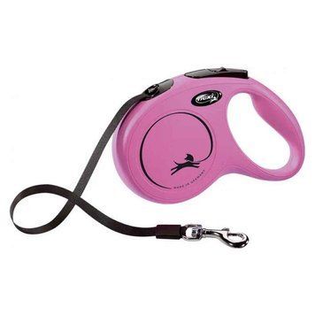 Рулетка FLEXI New Classic M, 5м, до 25кг, стрічка, рожева C5055582PI фото
