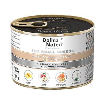 Консерва Dolina Noteci Premium для собак маленьких порід з гусем,картоплею та яблуком,185 гр DN 185 (458)PI фото