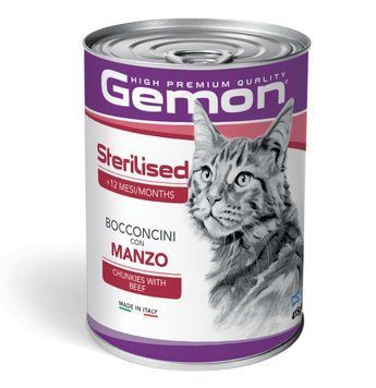 Корм для котів Gemon Cat Wet Adult яловичина Вага: 0.415 кг 70300704MG фото