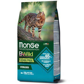 Корм для котів Bwild Cat Grain Free Sterilised тунець 10 кг 70005197MG фото