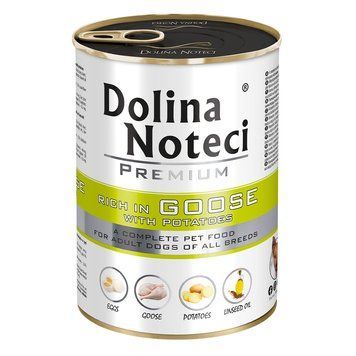 Консерва Dolina Noteci Premium для собак з гускою та картоплею, 400 гр DN 400 (786)PI фото