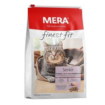 Сухий корм MERA finest fit Senior для котів похилого віку (8+) із свіжим м'ясом птиці та лісовими ягодами, 4 кг 33934PI фото