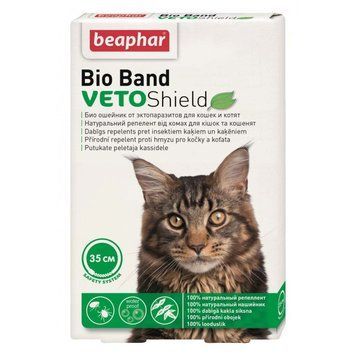 Нашийник Beaphar Bio Band від бліх і кліщів для котів 35 см BAR10664VS фото